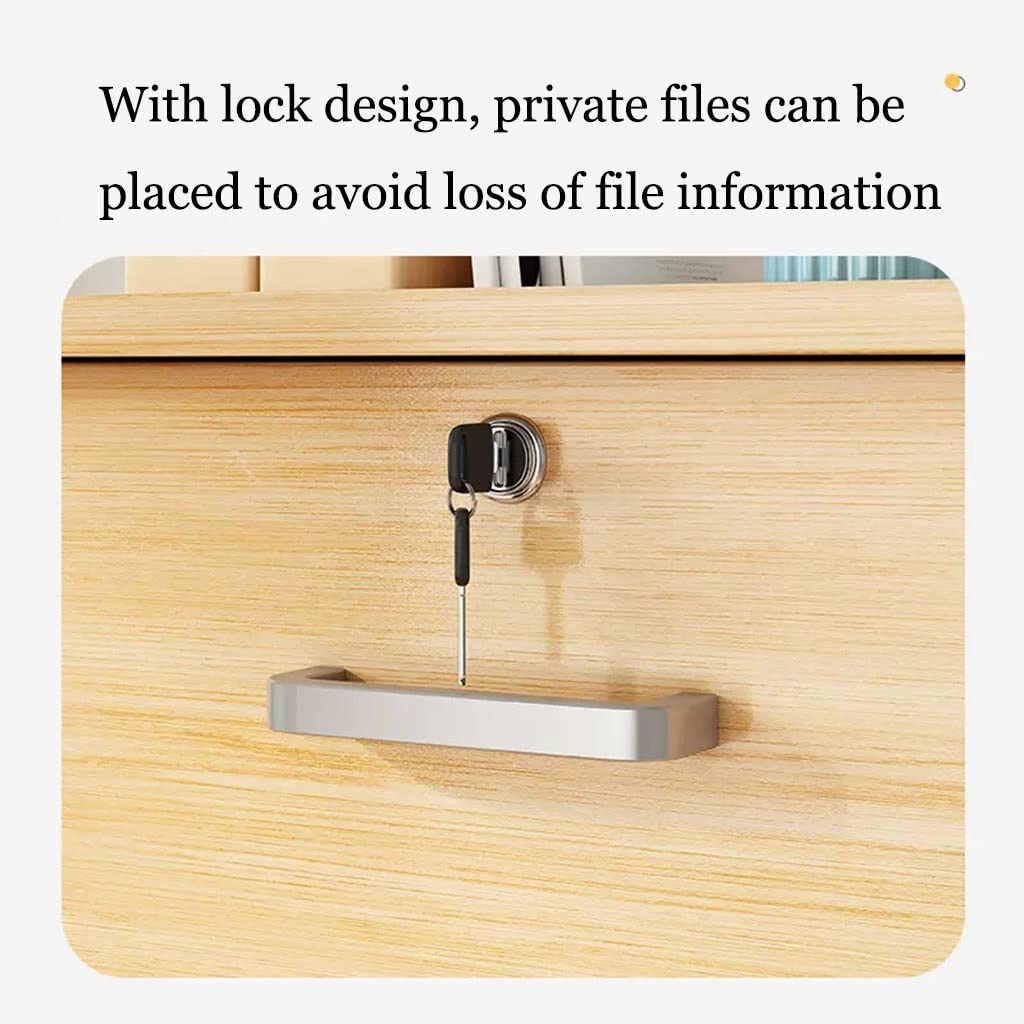 Amazon.com: ZHQZXC File Cabinet 3-Layer Drawer Type Lockable